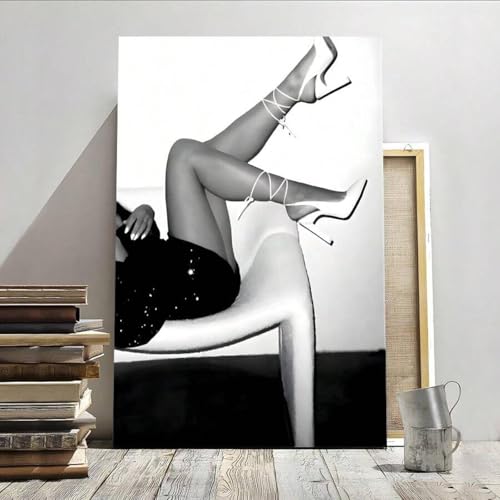 Art mural noir et blanc TONGYINLI affiche luxe grand format salon 70x100 cm