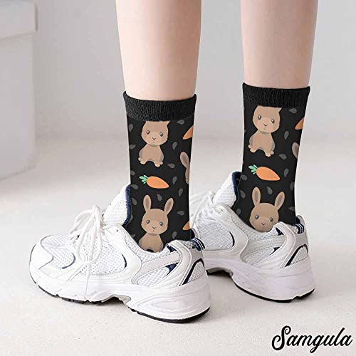Image of Crew Socks for Woman Size 6-8 Tropical Wildlife Bright Teal Girls Socks