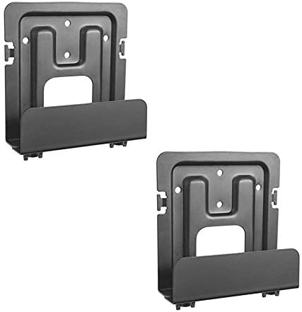 MP-06-02 2 Pack Cable Box Mount and Modem Mount for Wide Range of Media Players, Cable Boxes, Modems, DVD Players, Game Console (2 Pack Wide)