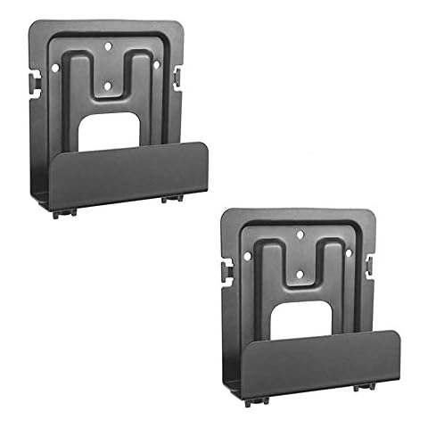 Mount Plus MP-06-02 Kabelbox-Halterung und Modemhalterung für eine Vielzahl von Media-Playern, Kabelboxen, Modems, DVD-Playern, Spielkonsolen wie PS3, PS4, Xbox One S, 2 Stück Cover