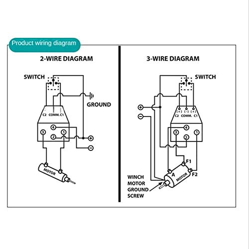 Relais de solénoïde de treuil 12V 500A pour commande de treuil universel 4WD - 4