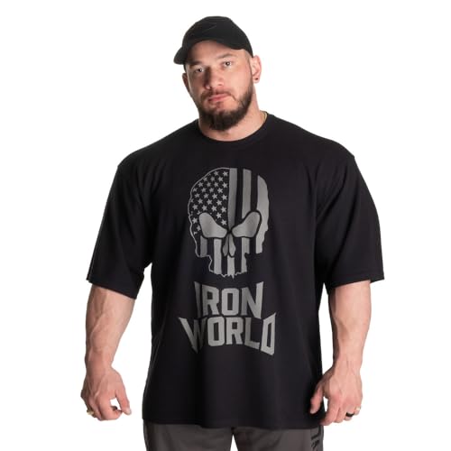 GASP "Thermal Skull Tee T-Shirt f&uuml;r Herren (DE/NL/SE/PL, Alphanumerisch, M, Gro&szlig;e Gr&ouml;&szlig;en, Tall, Asphalt Black)