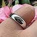 TUTISS 6mm White Tungsten Rings for Men Women Engagement Wedding Bands Domed Polished Comfort Fit Size 10