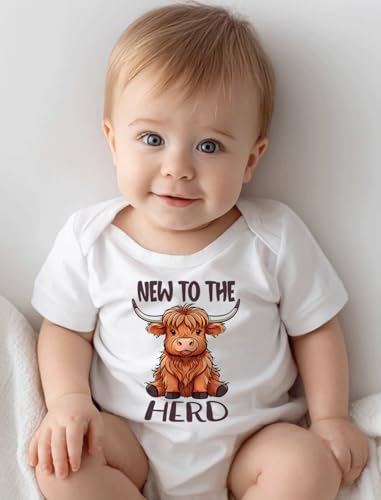 hrcfbk Newborn Baby Boys Girls Clothes Cute Funny Bodysuit Rompers Newborn Baby Announcement Coming Home Outfit2