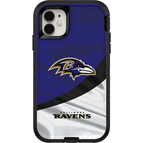 Skinit Decal Skin Compatible with OtterBox Defender iPhone 11 Case - Officially Licensed NFL Baltimore Ravens Design