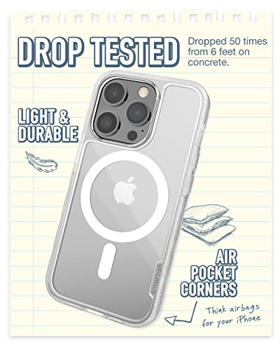 Image of Smartish iPhone 14 Pro Slim Case - Gripmunk Compatible with MagSafe [Lightweight + Protective] Thin Grip Cover - Nothin' to Hide