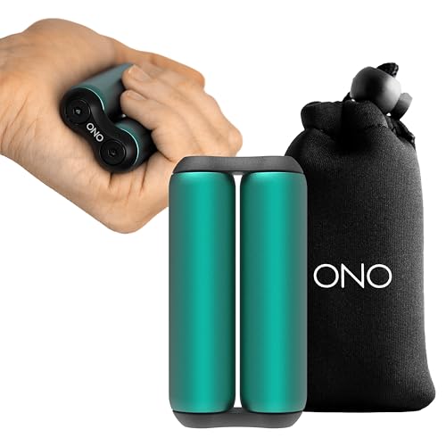 Image of ONO Roller - Handheld Fidget Toy for Adults | Help Relieve Stress, Anxiety, Tension | Promotes Focus, Clarity | Compact, Portable Design (Teal, Junior Size - Aluminum)