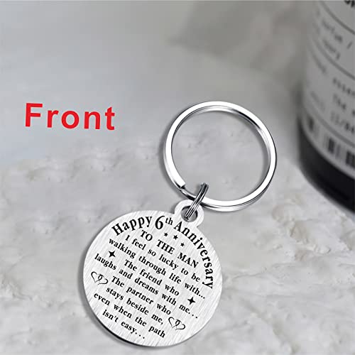 Tanwih 6Th Wedding Anniversary Keychain Gifts, We Still Do Since 2017, 6 Year Anniversary Decoration For Husband Men, 6 Yr Anniversary For Him #TOP1
