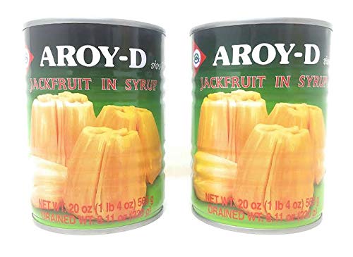 Aroy-D Frutas enlatadas (Jackfruit en almíbar, paquete de 2)