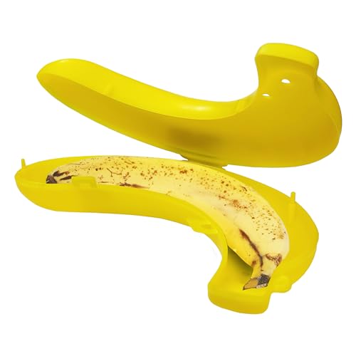 Image of VGRASSP Pack of 2 Banana Storage Case For Kids - Banana Box For School And Outdoor - Color As Per Stock