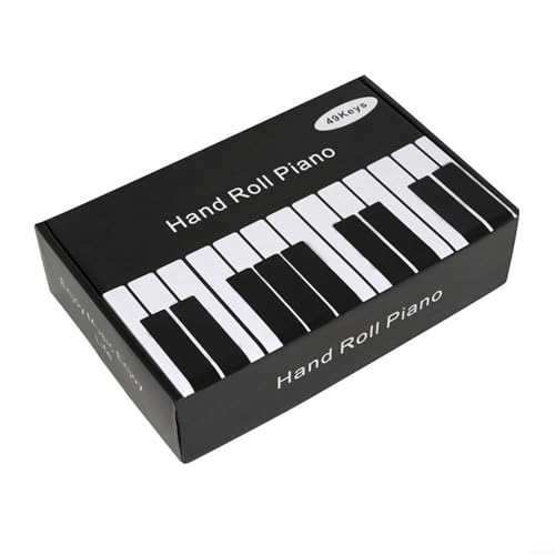 HomeVortex Pianoforte arrotolabile a 49 tasti, tastiera elettronica flessibile in