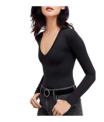 Body suit col V profond Free People pour femme en taille M