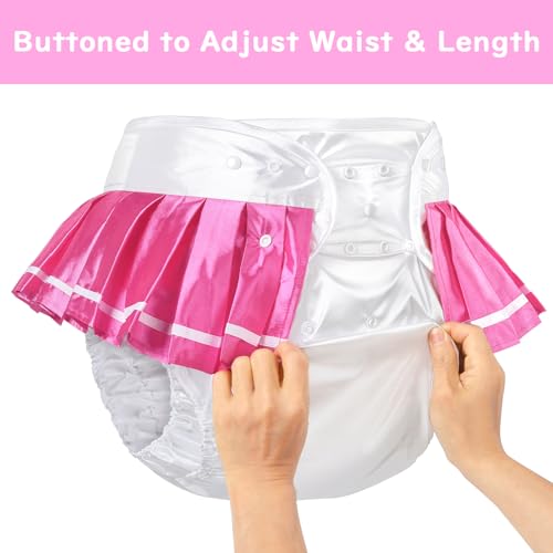 Image of Littleforbig Washable Adjustable Reusable Waterproof Cloth Adult Diaper Wrap Cover - Baby School Girl