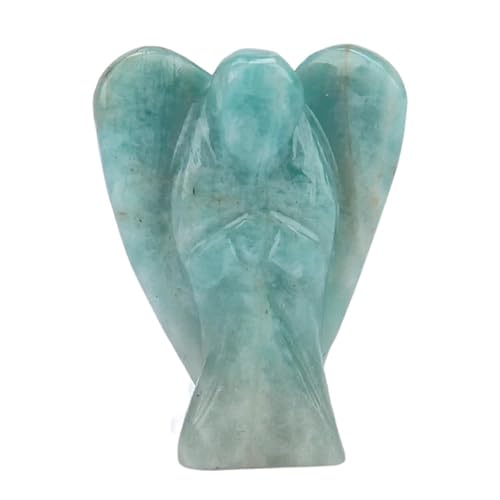 Miniatura 74 de Estatua de ángel de angelita de 2 pulgadas, hermosa piedra preciosa de ángel de la guarda, ángel de cristal natural, tallados a mano para promover