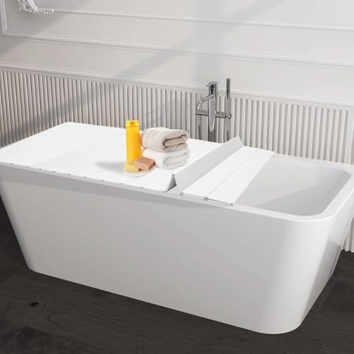Plateau de baignoire pliable isolé pour maintenir l'eau chaude du bain