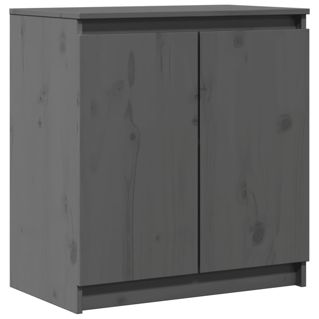 Armario auxiliar gris de 60x36x65 cm: el aparador de madera ideal para casa