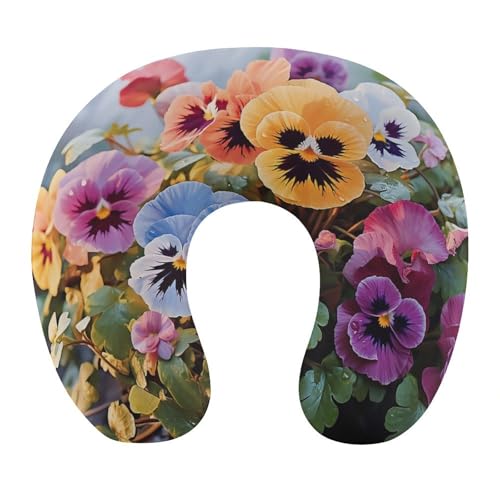 Almohada cervical de espuma viscoelástica portátil miniatura 1