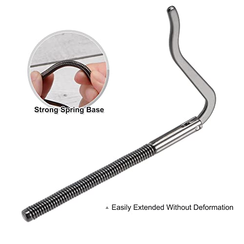 PATIKIL 80mm Spring Clip Bar, Metal Slim Open Coil Holder Clamp for Wallet Credit Card Leather Craft - 2 Pack (Black)4