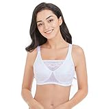 Mastectomy Bra Pocket Bra for Silicone Breastforms 8103 (46B, White)