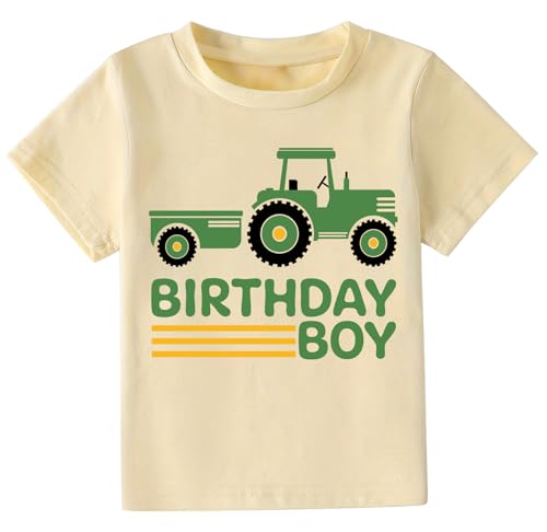 Birthday Boys Shirts 2nd 3rd 4th 5th 6th 7th Boys Birthday T-Shirts Cotton Short Sleeve Tees Tops