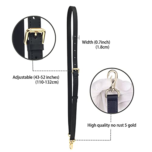 Image of Vachetta Leather Adjustable Crossbody Strap for Leather Shoulder Strap Belt Replacement Suitable for L V Handbags