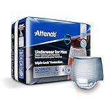 Attends Discreet Incontinence Care Men's Protective Underwear, Large/X-Large, 72 Count, White