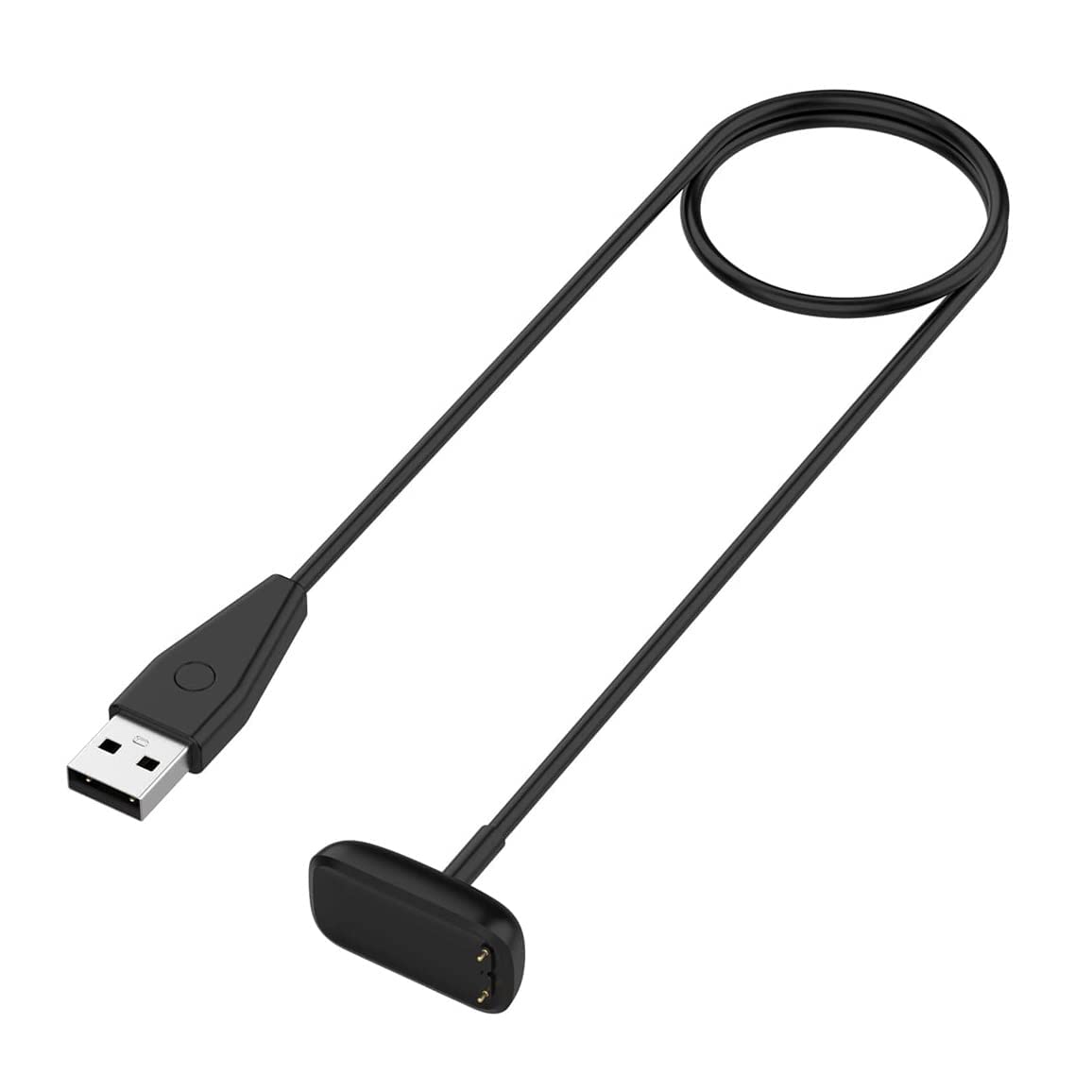 1M USB Charger compatible with Fitbit Luxe/Fitbit Charge 5 USB Wireless Magnetic Adapta Dock Cradle Smart Watch Accessories(with reset)