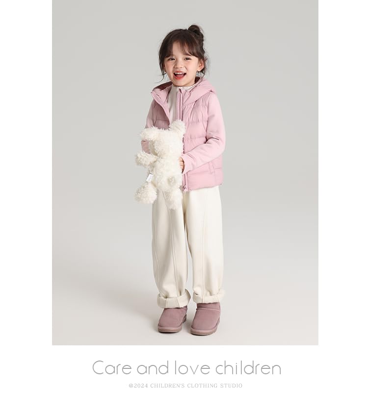 Girls' Reversible Lightweight Puffer Jacket Water-Resistant Winter Coat4