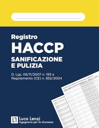 Registro HACCP Sanificazione e Pulizia
