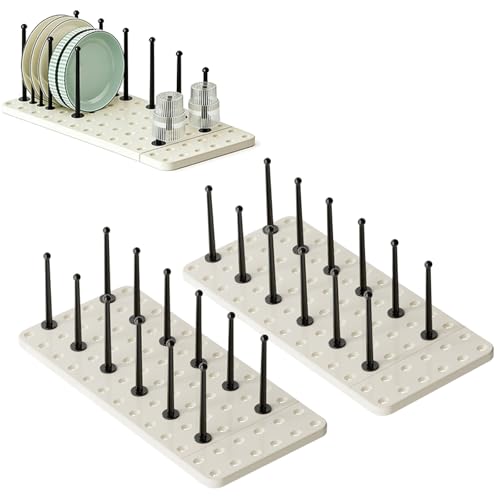 SANLIUBA Organizador de Cajones de Cocina, Pack de 2 - Organizador de Sartenes y Ollas para...