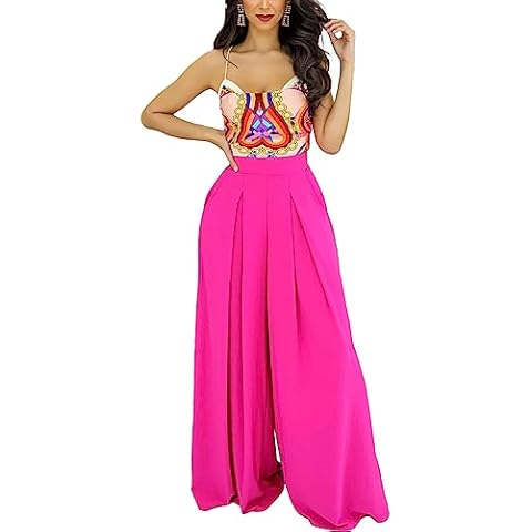 BFFBABY Womens Casual Palazzo Pants High Waist Printed Ruched Loose Flowy Lounge Wide Leg Pants (M-3XL) Cover