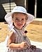 2-Pack Toddler Baby Sun Hat Summer UPF 50+ Protection for Boys Girls Kids Adjustable Beach Hats with Bucket Wide Brim Age 1-7 Years Outdoor(Medium,Pink + White)