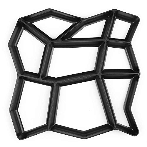 Lomesh Pathmate Maker Mould/Reusable Concrete Cement Stone Design pathmate Walk/Mould Stepping Stones Paver Walk Way for Garden, Patio, Yard,Lawn (32 x 32 x3.5 cm)