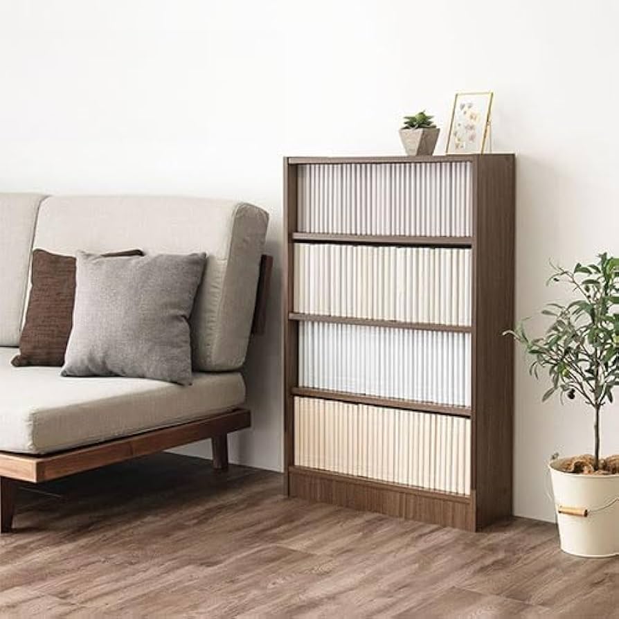 スリム収納　4段棚　収納ラック　木製棚　スリムデザイン 楽天市場】オープンラック 木製 4段 木製ラック 本棚 スリム