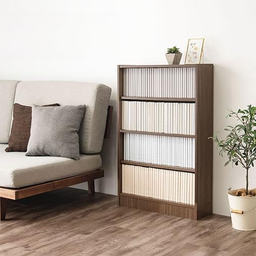 Amazon｜ラック 木製 収納 ディスプレイ 収納棚 薄型収納 コミック  