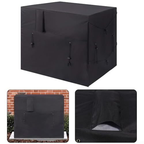 Housse d'hiver pour pompe à chaleur de piscine, résistante aux intempéries, tissu Oxford 210D imperméable et résistant aux intempéries, protection de chauffage de piscine extérieure