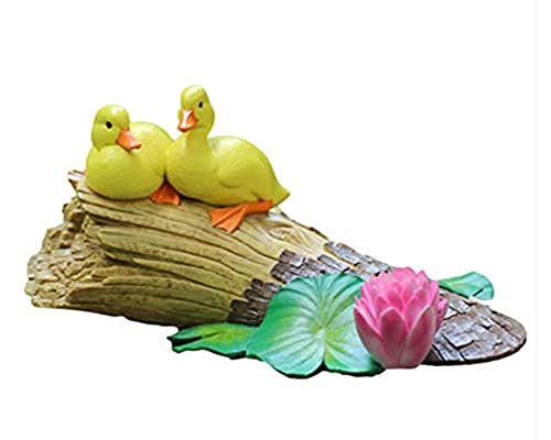 LOOKUR Garden Creative Garden Water Tank Fish Pond Landscape Water Lily Rockery Floating Landscape Duck Decorative Vase Simple
