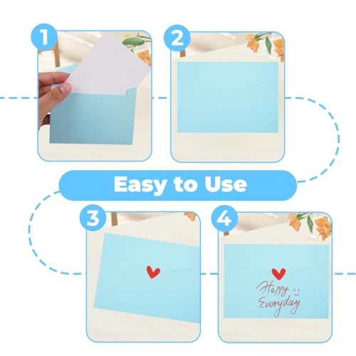 Xyvor 75 Stück Mini Briefumschläge Bunt, 11.5x8.2 cm Kleine Briefumschläge Mini Umschläge Bunt, Klein Kuvert Farbig Briefkuvert, für Weihnachten Erntedankfest Hochzeit Geburtstag (15 Farben)