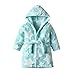 Produktbild Kinder Bademäntel TTLOVE Flanell Hooded Bademäntel Stern-Drucken Schlafanzug Junge Mädchen Baumwolle Lange Nachthemd Nachtwäsche Kinder Pyjama (Grün,110)