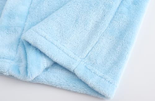 Image of Girls Soft Fleece Robes Plush Hooded Bathrobes Sleepwear for Kids 2-16 Years