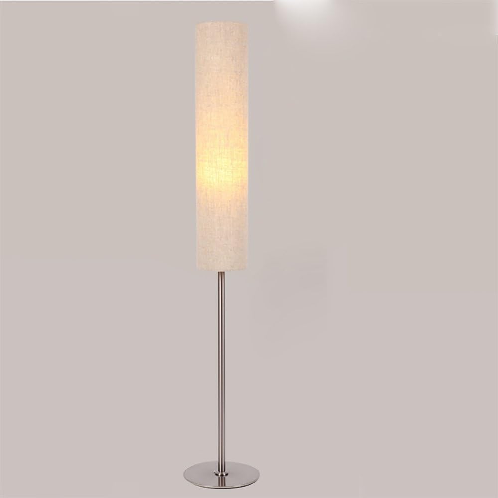 TOYM UK Modern floor lamp living room bedroom study Nordic American creative personality vertical lamp ( Color : Beige )