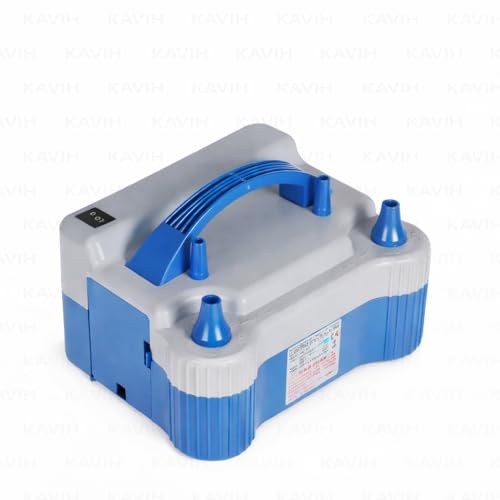 Image of High-Power Electric Balloon Inflator - Dual Nozzles, Fast Air Pump for Party Decorations, Events & Celebrations - Easy Inflate Balloons (Multi-Color)