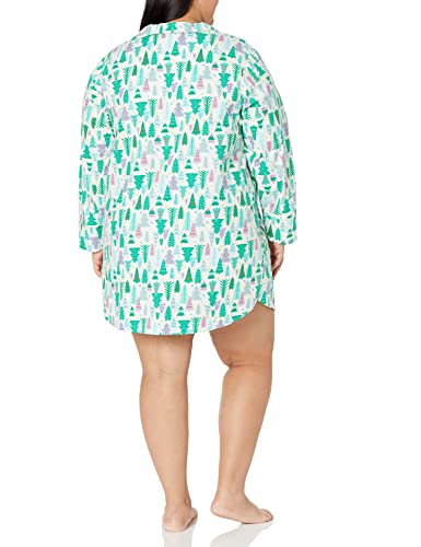 Image of Amazon Essentials Women's Woven Flannel Notch Collar Nightgown (Available in Plus Size)