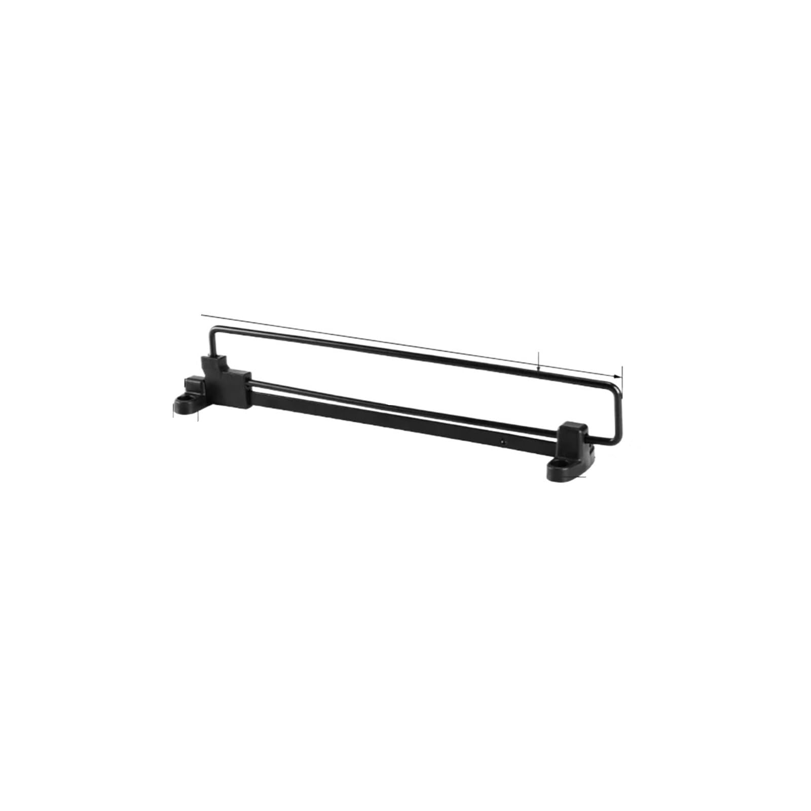 Pull Out Clothes Rail 2Pcs Adjustable Clothes Rails Wardrobe Pull Out Retractable Cabinet Hanger Closet Rod Rail Organizer Rack Rods(300mm)