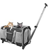 Amazon.co.jp: 【2025年新登場】猫 2 匹 キャリー ペットキャリー
