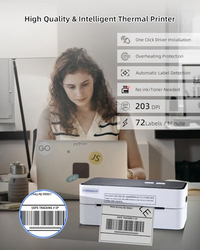 Born4Ship Thermal Shipping Label Printer - 4X6 Label Printer For Shipping Packages, Usb Thermal Printer For Home Shipping Small Business thumb #4