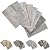 100 Pieces Peel and Stick backsplash 3 x 6 Inches 3D Light Rustic PVC Composite Wall Tile Stick on Backsplash Tile for Kitchen Bathroom, Laundry Room, Fireplace