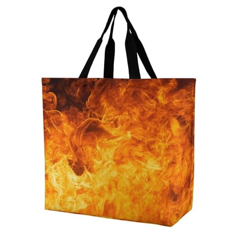 Sac fourre-tout flamboyant grand volume anti-déchirure pour camping et courses