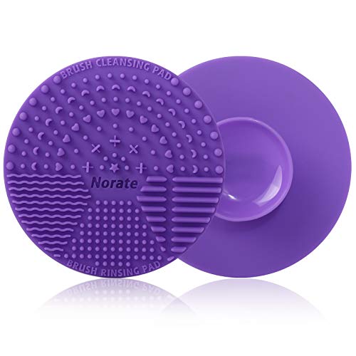 image for Norate Stocking Stuffer for Women, Brush Cleaning Mat Silicone Makeup 