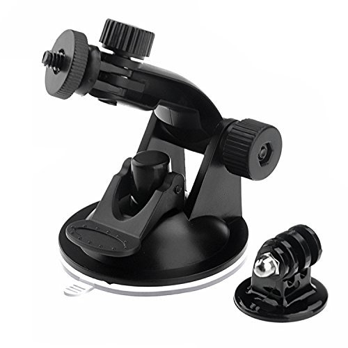 SSE Suction Cup Mount for GoPro Hero 3/4/5/6/7/8/9/10/11/12/13/14 – Heavy-Duty Windshield, Car, Boat & Dashboard Camera Mount – Secure, Adjustable Design for Action Shots and Stable Recording